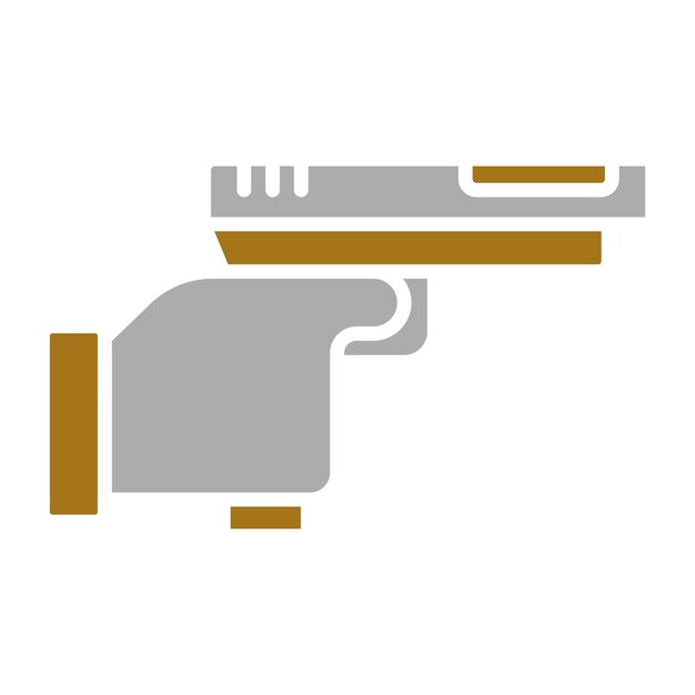 El estilo del icono de disparos de la policía