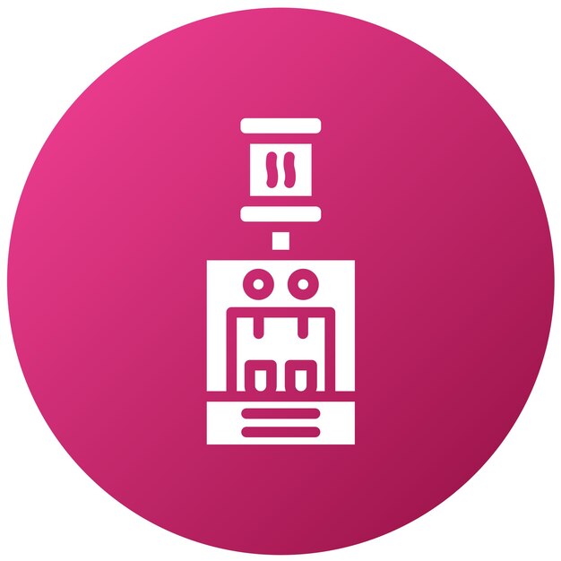 Estilo del icono del dispensador de agua de diseño vectorial