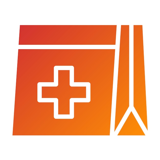 Estilo del icono del dispensador de medicamentos de diseño vectorial