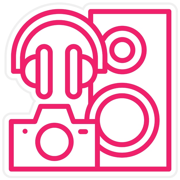 Estilo del icono del dispositivo de diseño vectorial