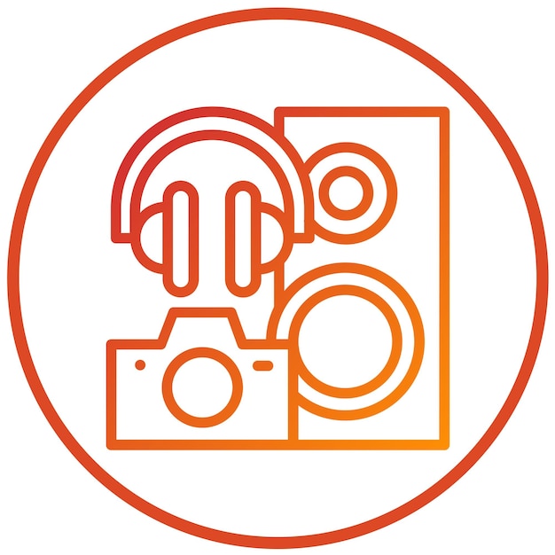 Estilo del icono del dispositivo de diseño vectorial