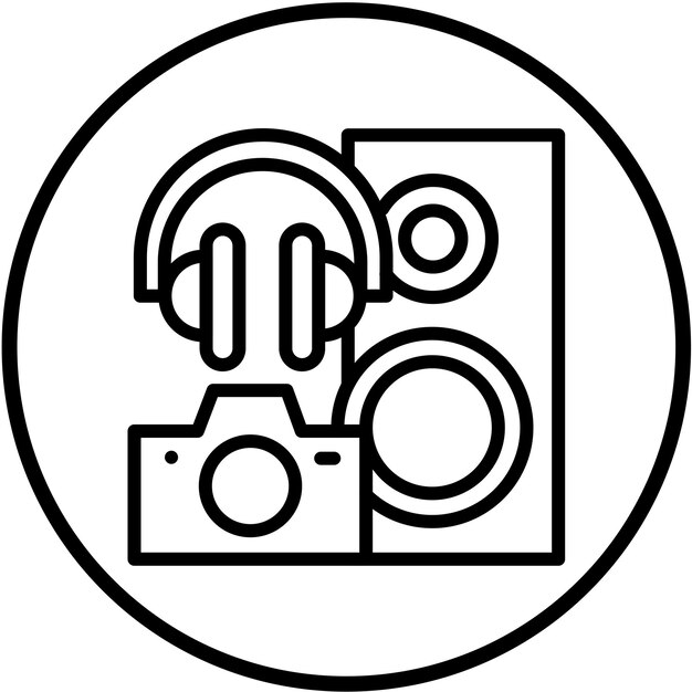 Estilo del icono del dispositivo de diseño vectorial