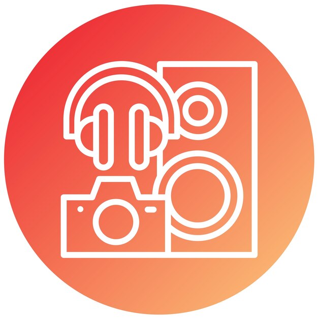 Estilo del icono del dispositivo de diseño vectorial