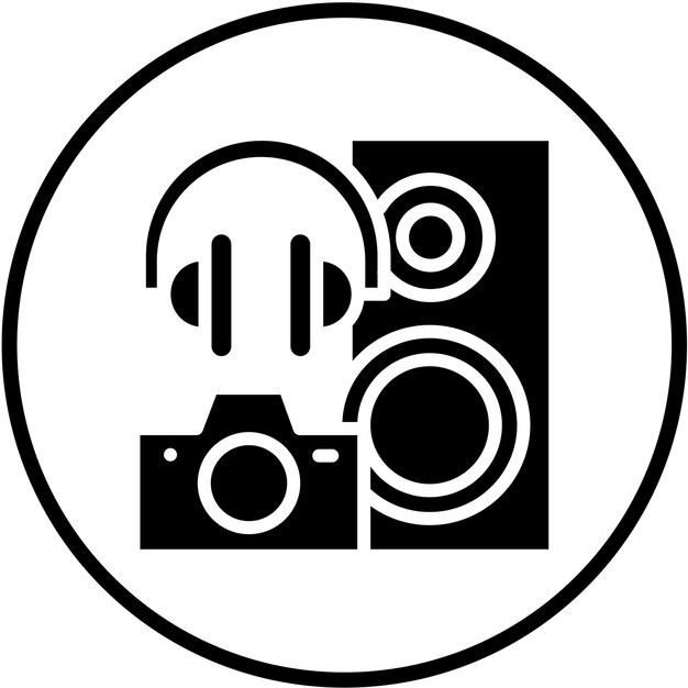 Estilo del icono del dispositivo de diseño vectorial