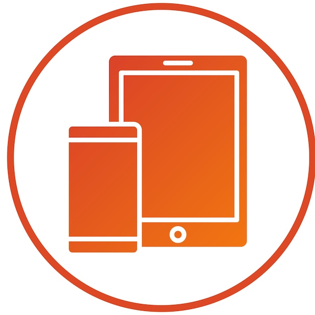 Estilo del icono del dispositivo de diseño vectorial