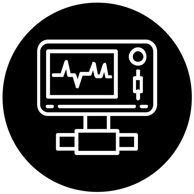 Estilo de icono de dispositivo médico de diseño vectorial
