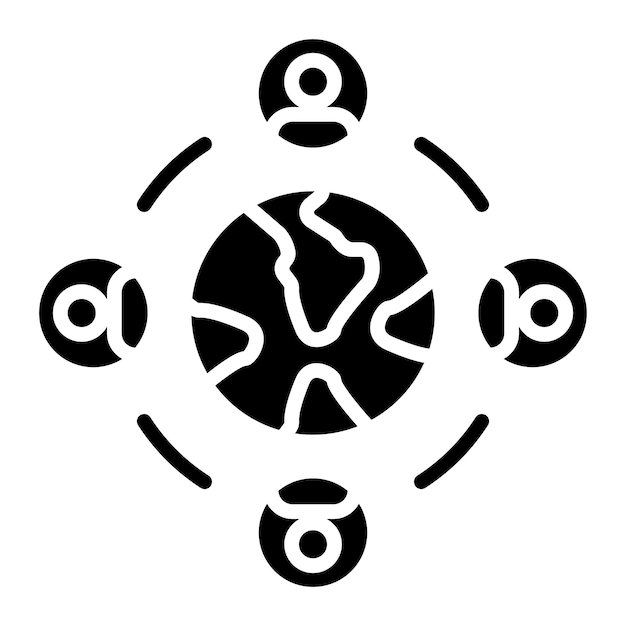 Estilo de icono de diversidad de diseño vectorial