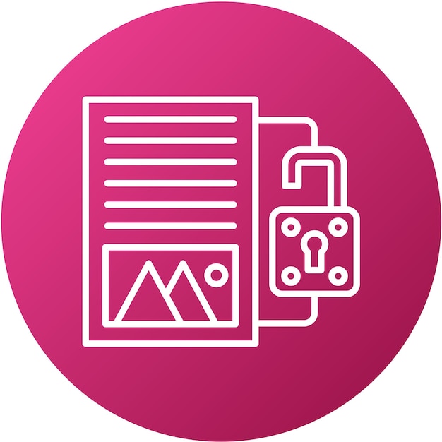 Estilo del icono de divulgación del diseño vectorial