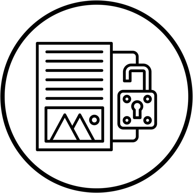 Estilo del icono de divulgación del diseño vectorial