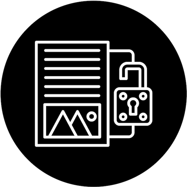 Estilo del icono de divulgación del diseño vectorial