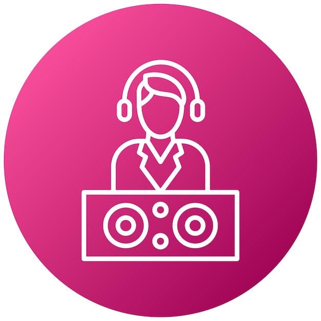 Estilo de icono de DJ