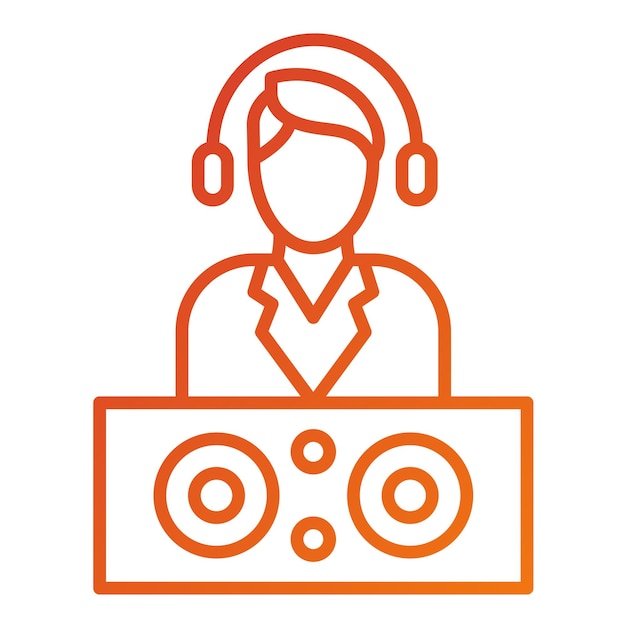 Estilo de icono de DJ