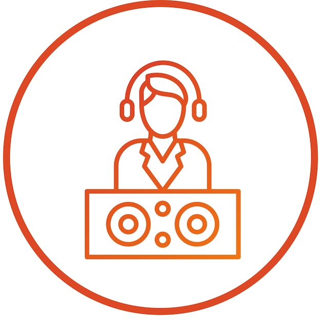 Estilo de icono de DJ