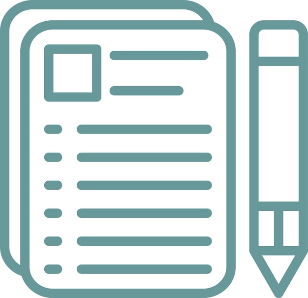 Estilo del icono de la documentación de diseño vectorial