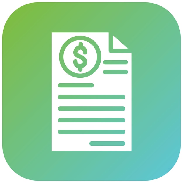 Estilo del icono de la documentación empresarial de diseño vectorial
