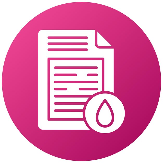 Estilo del icono del documento de aceite