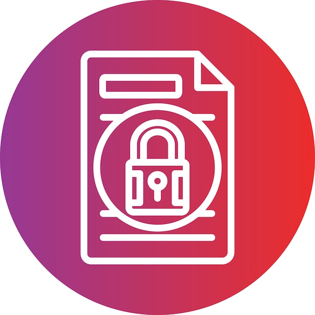 Estilo de icono de documento bloqueado