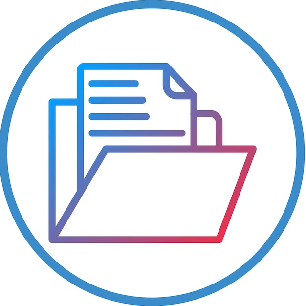 Estilo del icono del documento de diseño vectorial