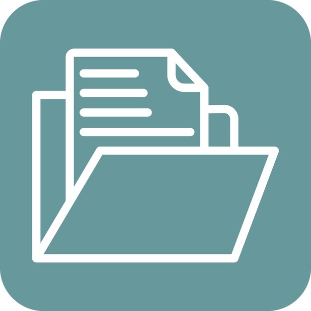 Estilo del icono del documento de diseño vectorial