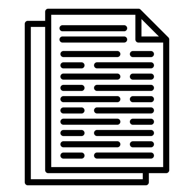 Estilo del icono del documento