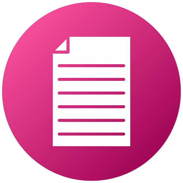 Estilo del icono de los documentos de diseño vectorial