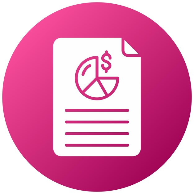 Estilo del icono de los documentos de diseño vectorial