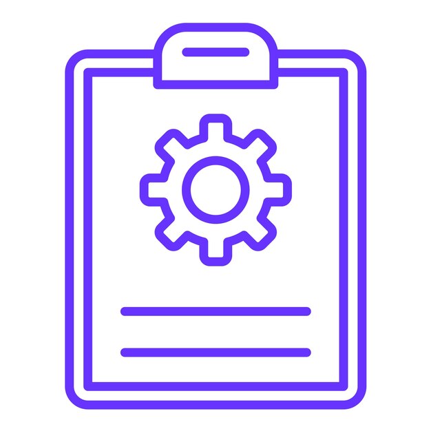 Estilo del icono de los documentos de la industria