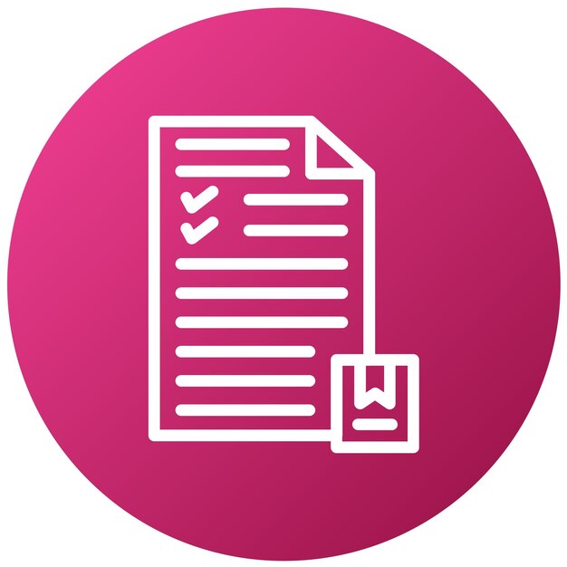 Estilo del icono de los documentos de producto de diseño vectorial