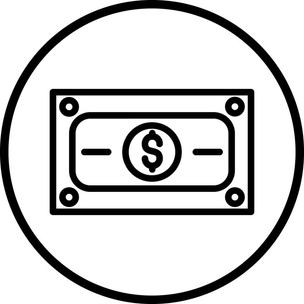 Estilo del icono del dólar
