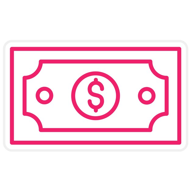 Estilo del icono del dólar