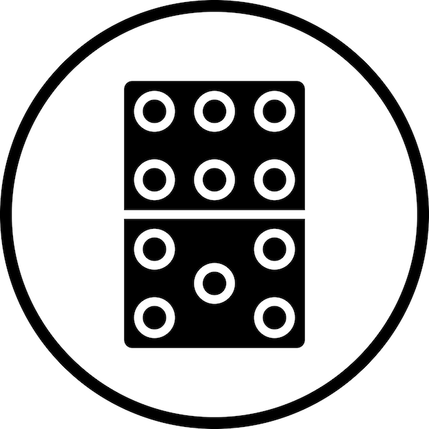 Estilo de icono de dominó