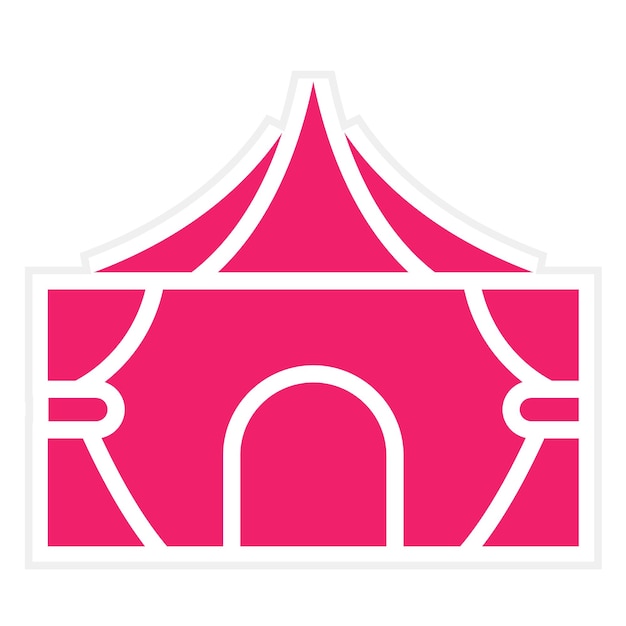 Estilo del icono del dosel de diseño vectorial