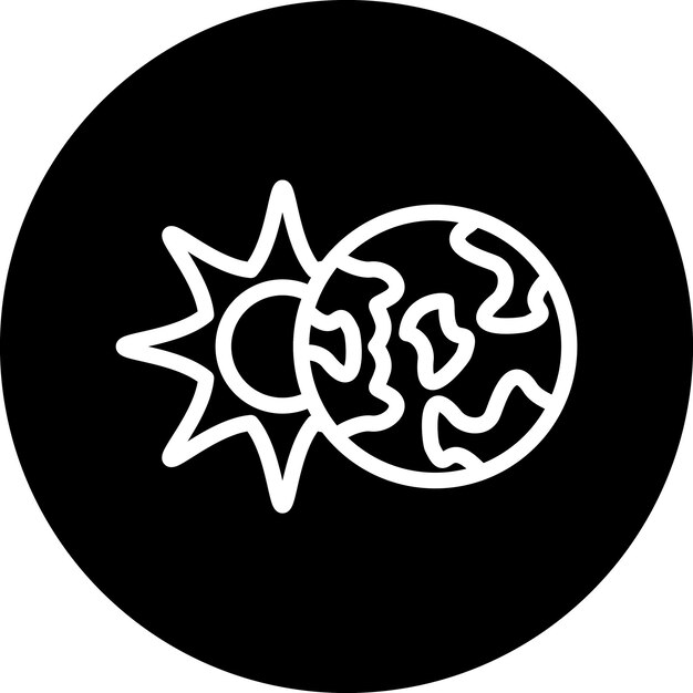 Estilo del icono del eclipse lunar
