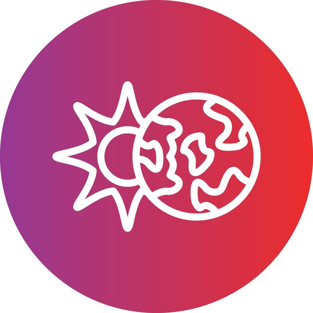 Estilo del icono del eclipse lunar