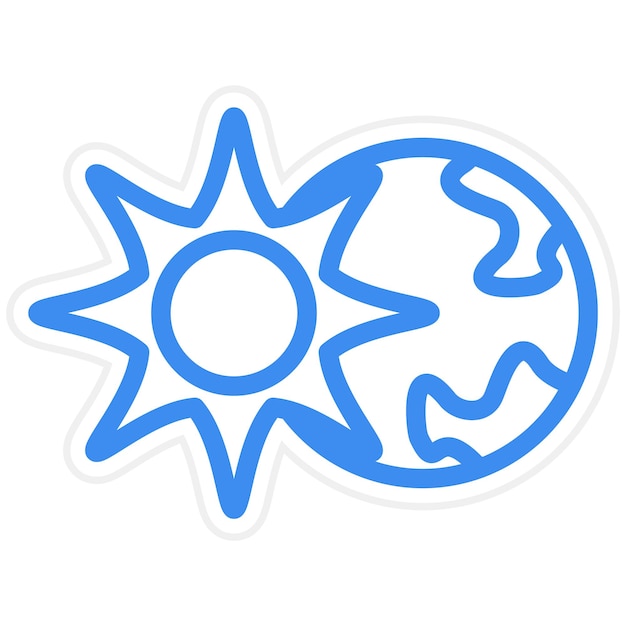 Estilo del icono del eclipse solar