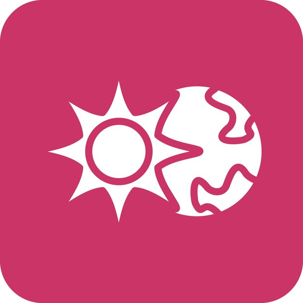 Estilo del icono del eclipse solar