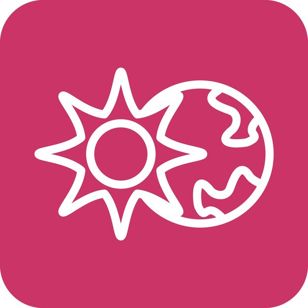 Estilo del icono del eclipse solar