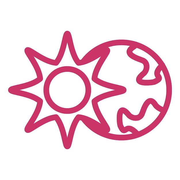 Estilo del icono del eclipse solar
