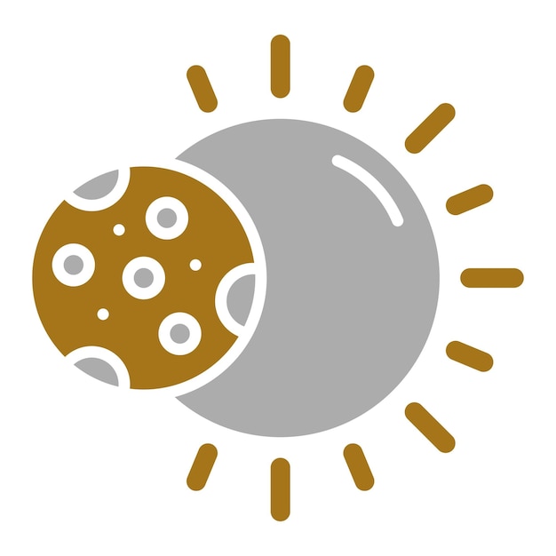Estilo del icono del eclipse solar
