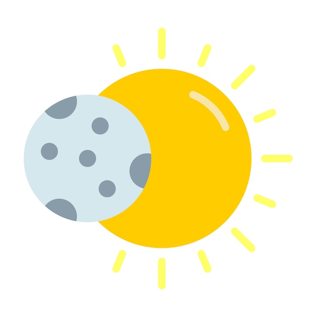 Estilo del icono del eclipse solar