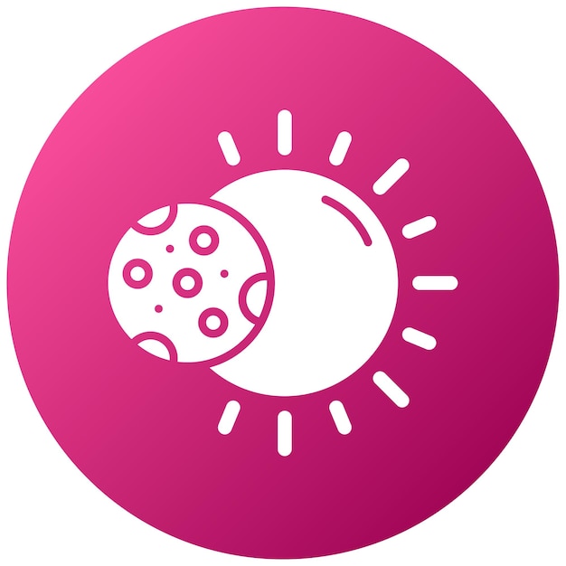 Estilo del icono del eclipse solar