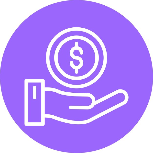 Estilo de icono de la economía del diseño vectorial