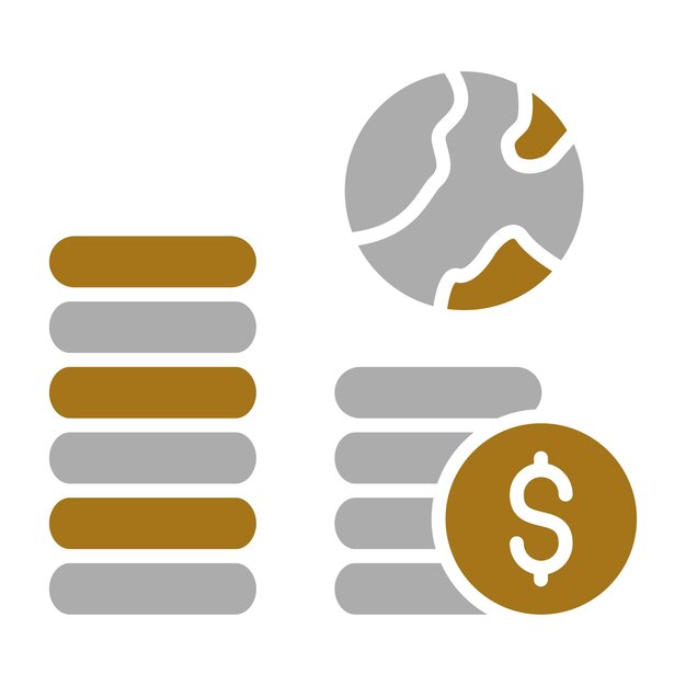 Estilo de icono de la economía del diseño vectorial