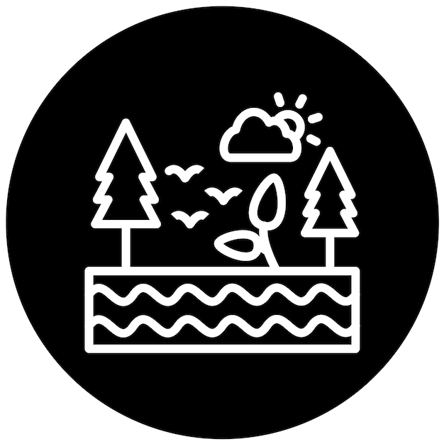 Estilo del icono del ecosistema de diseño vectorial