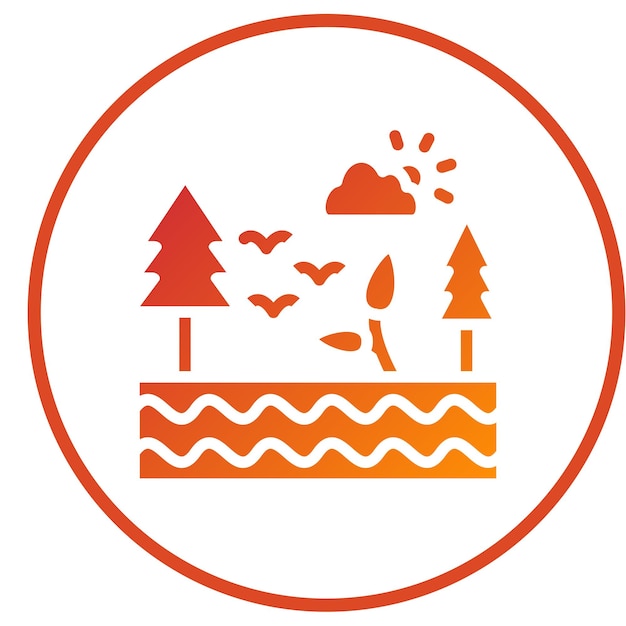 Estilo del icono del ecosistema de diseño vectorial