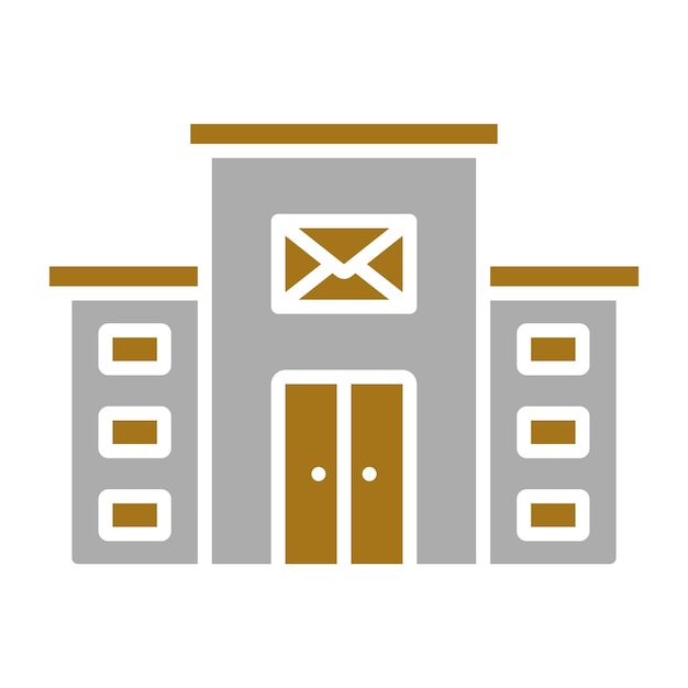 Estilo del icono del edificio de correos
