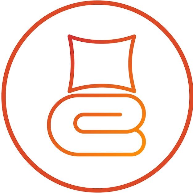 Estilo del icono del edredón de diseño vectorial