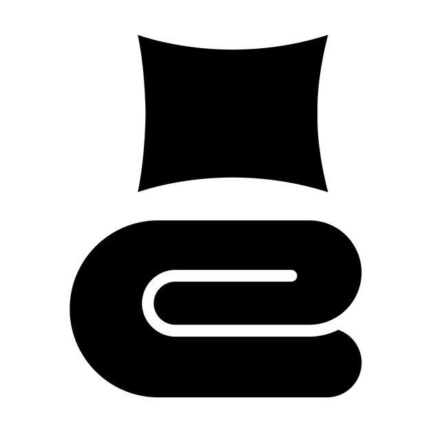 Estilo del icono del edredón de diseño vectorial