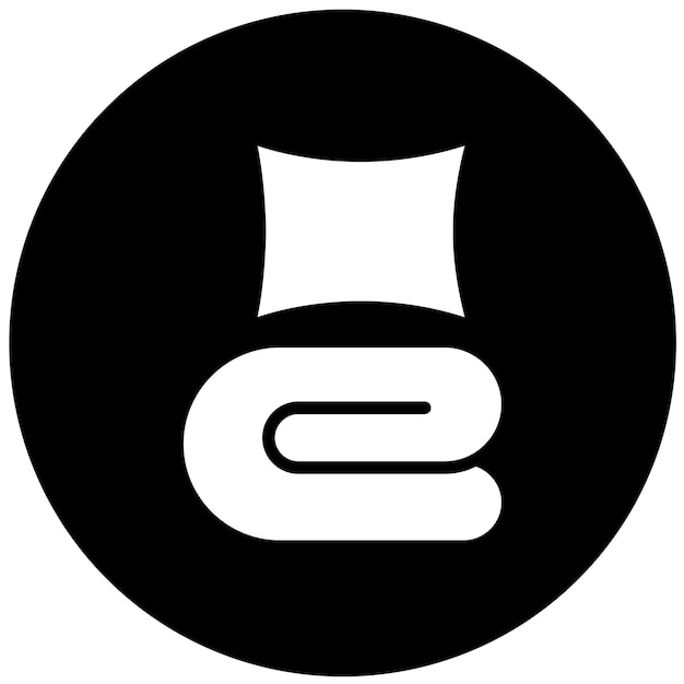 Estilo del icono del edredón de diseño vectorial