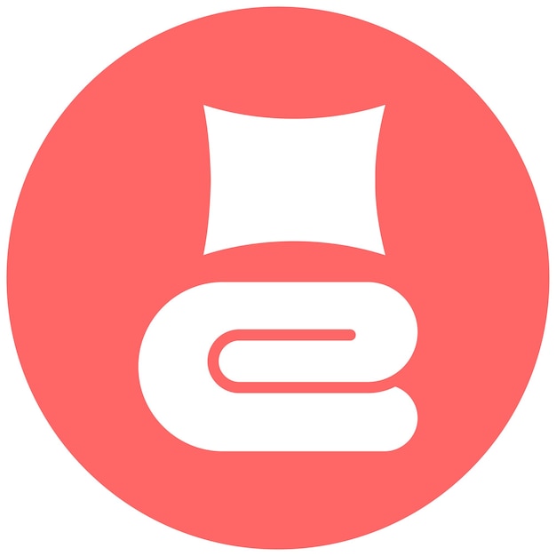 Estilo del icono del edredón de diseño vectorial